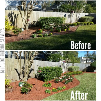 Blue Line Outdoor Services - before and after - Landscaping Near Me Blue Line Outdoor Services - before and after - Landscaping Near Me