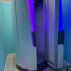 Tropical Tan of the Palm Beaches - This is our stand up UV bed which is a level 6!