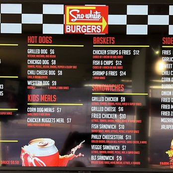 Sno-white Drive-In - Menu - Burgers Near Me - Oakdale, California Sno-white Drive-In - Menu - Burgers Near Me - Oakdale, California