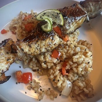 Orlando's - Fish skewer over homemade risotto - Italian Near Me - Muncy, Pennsylvania