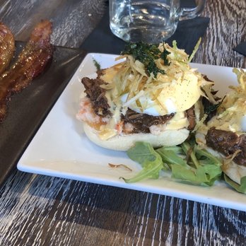 Yaz's Table - Surf & Turf Benedict - Breakfast & Brunch Near Me - Abington, Massachusetts Yaz's Table - Surf & Turf Benedict - Breakfast & Brunch Near Me - Abington, Massachusetts
