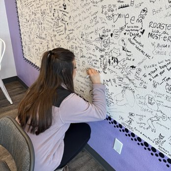Laughing Cat Coffee - Wall you can sign - Coffee & Tea Near Me - Reno, Nevada Laughing Cat Coffee - Wall you can sign - Coffee & Tea Near Me - Reno, Nevada