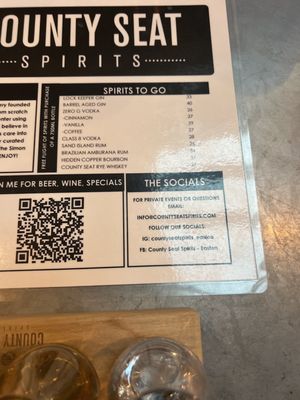 Menu photo 4 County Seat Spirits - Easton Easton, PA