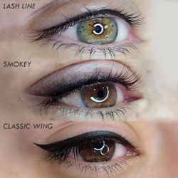 Lady Brows Studio and Academy - Diferent techniques for Permanent Eyeliner. Perfect for your eye shape and personal style.