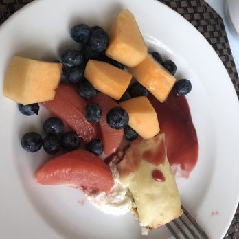 Gus' Grille - Reefhouse Resort & Marina - My fruit with cheese blintzes - Seafood Near Me - Key Largo, Florida