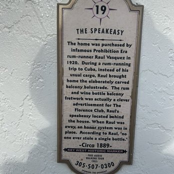 Key West Food Tours - Plaque - Food Tours Near Me Key West Food Tours - Plaque - Food Tours Near Me