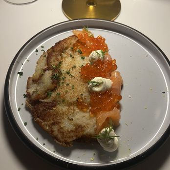 Hayworth - Salmon and latke - New American Near Me - Henderson, Nevada