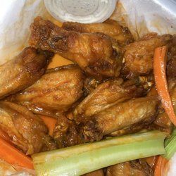 Flavor is honey hot  (12) PC. Award Winning Jumbo Wings