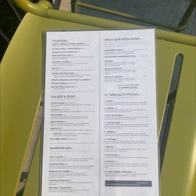 Menu photo 2 Racca's Pizzeria Napoletana Casper, WY Menu photo 2 Racca's Pizzeria Napoletana Casper, WY