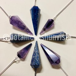 Botanica Oshun - Amethyst and Lápiz Lazuli Pendulums. Different sizes available