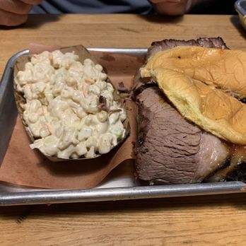 Nickel's Pit BBQ - Brisket Combo with Macaroni Salad - Barbeque Near Me - Watkins Glen, New York
