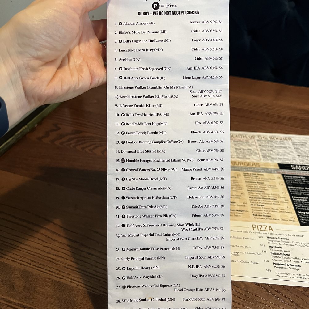 The Tap House West End - tap menu page 1 8/2023 - Tacos Near Me - Rochester, Minnesota The Tap House West End - tap menu page 1 8/2023 - Tacos Near Me - Rochester, Minnesota