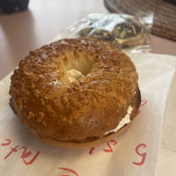 Jagger's Cafe - Toasty perfect bagel  thank u for making it how I like it. - Bagels Near Me - Pearl Harbor, Hawaii