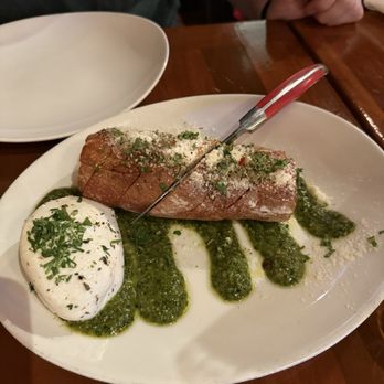 Von's 1000 Spirits - Whole Milk Creamy Burrata Spread with Sourdough Baguette - New American Near Me - Seattle, Washington Von's 1000 Spirits - Whole Milk Creamy Burrata Spread with Sourdough Baguette - New American Near Me - Seattle, Washington