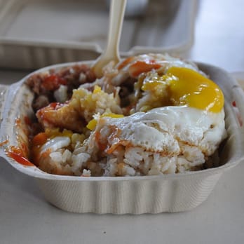 Honolua Store - Hobo ($5.25) which includes 2 eggs, choice of meat, and rice (Sorry, took a bite before taking a picture!) - Coffee & Tea Near Me - Lahaina, Hawaii Honolua Store - Hobo ($5.25) which includes 2 eggs, choice of meat, and rice (Sorry, took a bite before taking a picture!) - Coffee & Tea Near Me - Lahaina, Hawaii