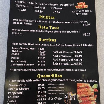 The Birria Shack - Menu - Tacos Near Me - Pico Rivera, California
