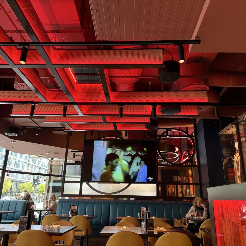 Hard Rock Cafe - Inside. It's really nice and open! Windows all around. - American Near Me - Stockholm, Alberta Hard Rock Cafe - Inside. It's really nice and open! Windows all around. - American Near Me - Stockholm, Alberta