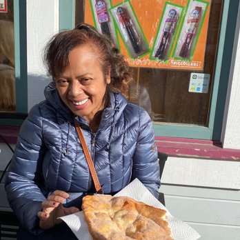 Klondike Doughboy - Wife with our bread. - Desserts Near Me - Skagway, Alaska