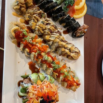Bangkok Sushi - Spider Roll, Crunchy Roll (minus the cream cheese), And Tuna Tornado....etc - Sushi Bars Near Me - Lutz, Florida Bangkok Sushi - Spider Roll, Crunchy Roll (minus the cream cheese), And Tuna Tornado....etc - Sushi Bars Near Me - Lutz, Florida