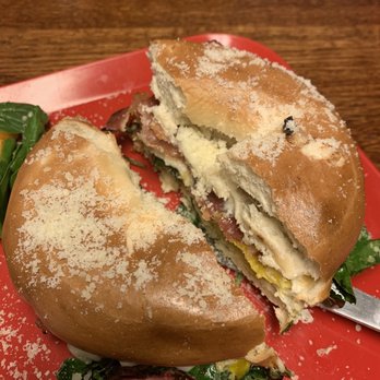 Sip Coffee House - The Lorraine Bagel Breakfast with bacon - Coffee & Tea Near Me - Highland, Indiana Sip Coffee House - The Lorraine Bagel Breakfast with bacon - Coffee & Tea Near Me - Highland, Indiana