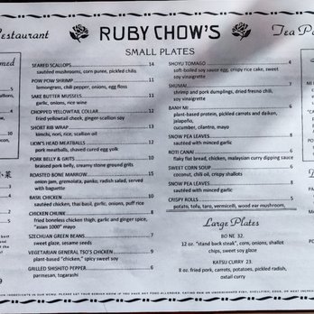 Ruby Chow's - Menu - Asian Fusion Near Me - Atlanta, Georgia
