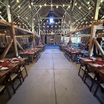 Jacobs Berry Farm - Looking into the love filled barn. Dinner, dancing, so much fun! - Venues & Event Spaces Near Me - Gardnerville, Nevada