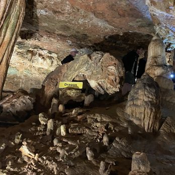 Onyx Cave Park - Inside the cave. The dragon - Amusement Parks Near Me - Eureka Springs, Arkansas