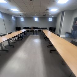 Middlesex Public Library - Tables - you can specify how you'd like them arranged.