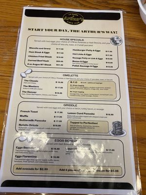 Menu photo 2 Arthur's Coffee Shop La Habra, CA Menu photo 2 Arthur's Coffee Shop La Habra, CA