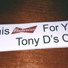 Tony D's Cafe gift card