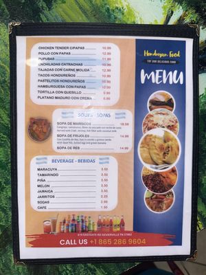 Menu photo 2 Juanita Comida Hondureña Sevierville, TN