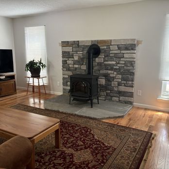 Southern Chimney & Fireplace - After: Wood burning stove - Fireplace Services Near Me - Clarkesville, Georgia Southern Chimney & Fireplace - After: Wood burning stove - Fireplace Services Near Me - Clarkesville, Georgia