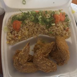 Saint Manchu - 6pc wings and shrimp fried rice
