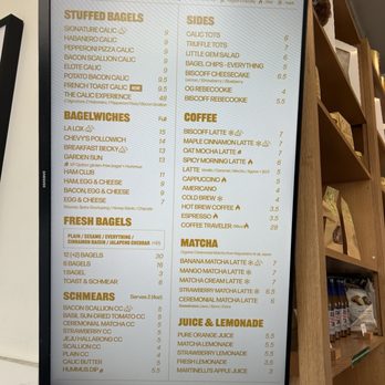 Calic Bagel - Menu - Bagels Near Me - Los Angeles, California Calic Bagel - Menu - Bagels Near Me - Los Angeles, California