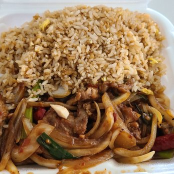 Taste Of Canton - Mongolian beef and chicken fried rice. The beef was good, but overwhelmed with onions. - Cantonese Near Me - Chicago, Illinois Taste Of Canton - Mongolian beef and chicken fried rice. The beef was good, but overwhelmed with onions. - Cantonese Near Me - Chicago, Illinois