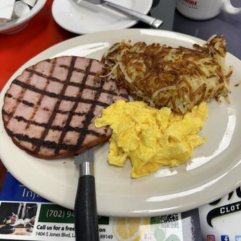 Jamms Restaurant - Ham Steak and Eggs - Breakfast & Brunch Near Me - Las Vegas, Nevada