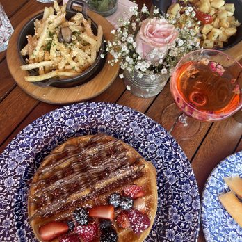Little Hen - Truffle fries, Nutella waffles, & breakfast potatoes were all so good! - Breakfast & Brunch Near Me - Miami, Florida Little Hen - Truffle fries, Nutella waffles, & breakfast potatoes were all so good! - Breakfast & Brunch Near Me - Miami, Florida