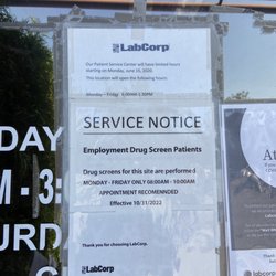 Labcorp - New drug screen hours - June 2023