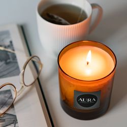 AURA Candle Bar - AURA Candle Bar daily ritual begins with lighting an AURA Candle Bar Candle and a cup of tea for me time. Make a custom candle with AURA