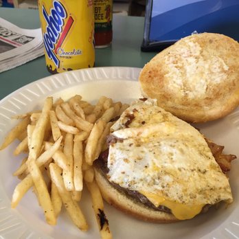 Kevin's Coffee Shop - Bacon cheeseburger with a fried egg! So good! Thanks kevin! - Coffee & Tea Near Me - Oceanside, New York Kevin's Coffee Shop - Bacon cheeseburger with a fried egg! So good! Thanks kevin! - Coffee & Tea Near Me - Oceanside, New York