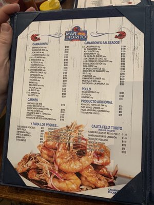 Menu photo 3 Mariscos Torito Mazatlán, SIN