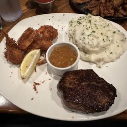 Sirloin* & Coconut Shrimp