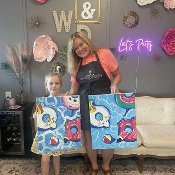 Wine & Design - We painted a cool summer picture! - Paint & Sip Near Me - Montgomery, Texas Wine & Design - We painted a cool summer picture! - Paint & Sip Near Me - Montgomery, Texas
