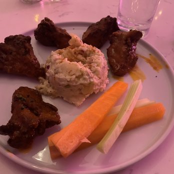 P.S. Kitchen - Buffalo "wings" with potato salad - Vegetarian Near Me - New York, New York