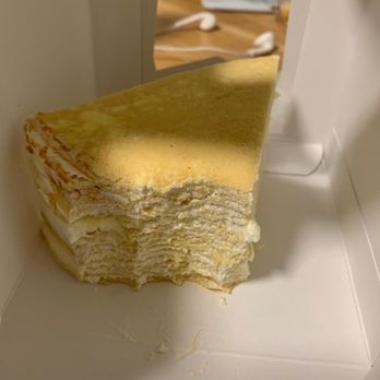 Timeless Tea - Durian Mille Crepe Cake - Desserts Near Me - Seattle, Washington Timeless Tea - Durian Mille Crepe Cake - Desserts Near Me - Seattle, Washington