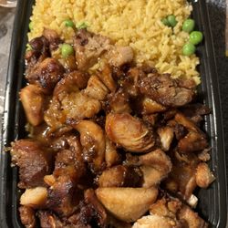 Wang's Kitchen - C.Bourbon chicken(Dinner Combo)