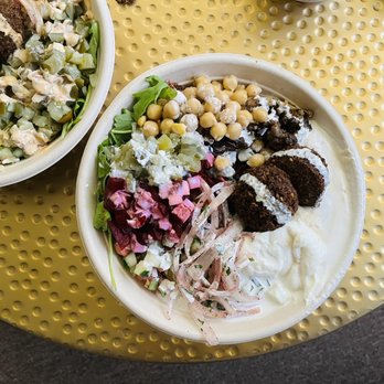 SAJJ Mediterranean - Shawafel bowl (steak + falafel) x2 - Mediterranean Near Me - San Mateo, California SAJJ Mediterranean - Shawafel bowl (steak + falafel) x2 - Mediterranean Near Me - San Mateo, California