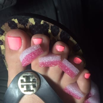 Pro Nails - You can see the uneven layers of nail polish and that she didn't even paint it to the edge of the toenail. - Nail Salons Near Me - Brunswick, Georgia Pro Nails - You can see the uneven layers of nail polish and that she didn't even paint it to the edge of the toenail. - Nail Salons Near Me - Brunswick, Georgia