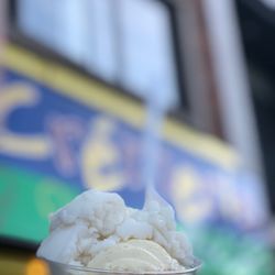 Crèmerie Meu Meu - Lime sorbet and Vanilla Frozen Custard