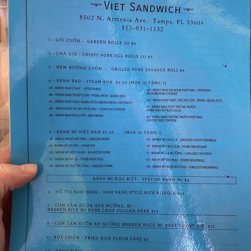 Viet Sandwich - Vietnamese Near Me - Tampa, Florida Viet Sandwich - Vietnamese Near Me - Tampa, Florida